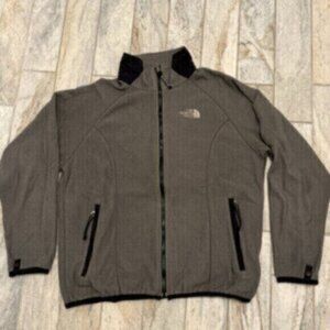The North Face women's large gray/black fleece jacket